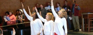 Worshiping through dance at Wesley