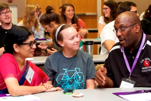 International student at 2015 new student orientation.