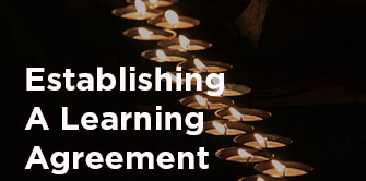 establishing a learning agreement photo with candles