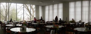 dining room at wesley Kresge hall