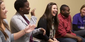 Wesley Students Talking Together and Having Fun