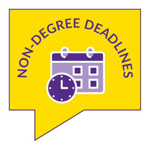 Non-Degree Deadlines