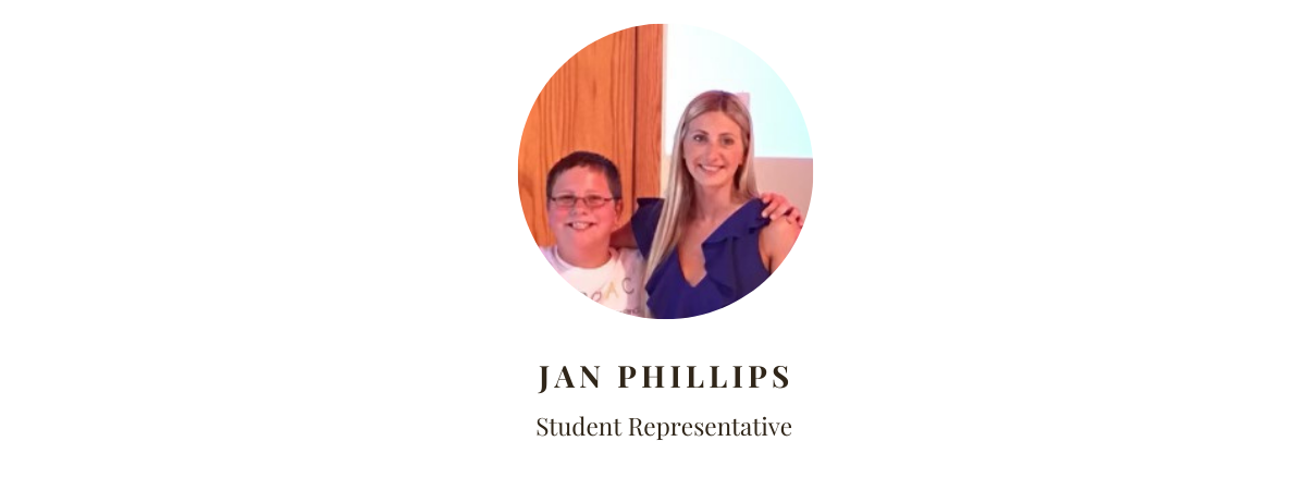 Student Representative Jan Phillips