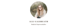 Student Representative Alli Galbreath
