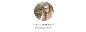 Student Rep Alli Galbreath